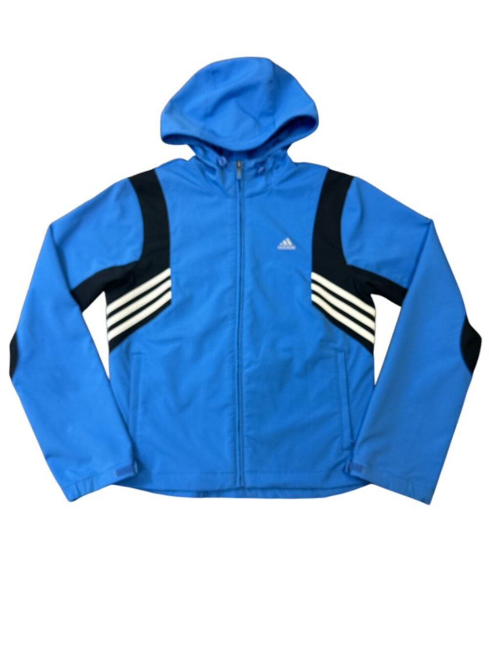 Adidas Women's Lightweight Zip Front Hooded Jacket Sz M